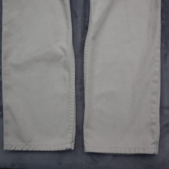 Calvin Klein Jeans Pants Mens 30 White Mid Rise Easy Fit Straight Leg Bottoms - Picture 14 of 16